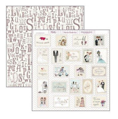 Papel Scrap 30x30 Boda · SCP-127