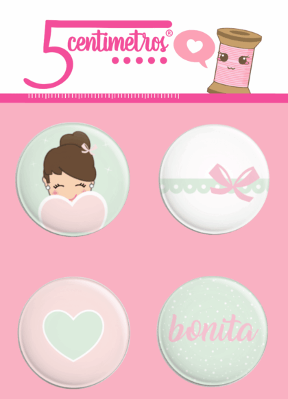 Set de Chapas Más Bonita