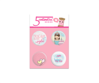 Set de Chapas Cumpleaños
