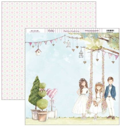 Papel Scrap 30x30 Niños en columpio · SCP-366
