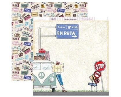 Papel Scrap 30x30 Vacaciones