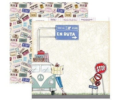 Papel Scrap 30x30 Vacaciones · SCP-154