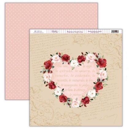 Papel Scrap 30x30 Amor y Amistad · SCP-411