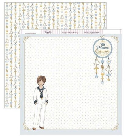 Papel Scrap 30x30 Comunión niño · SCP-306