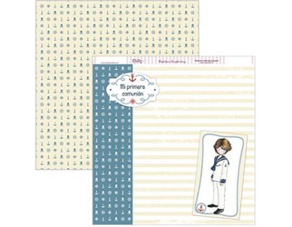 Papel Scrap 30x30 Comunión Niño