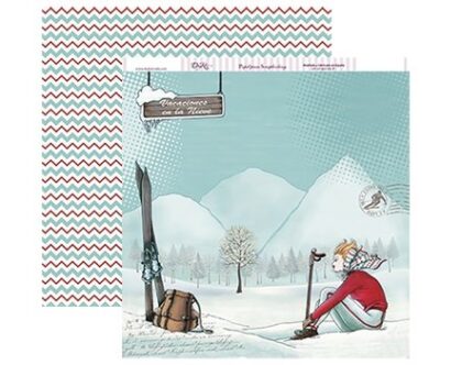 Papel Scrap 30x30 En la Nieve · SCP-161