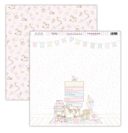 Papel Scrap 30x30 Ha Nacido una Estrella Niña