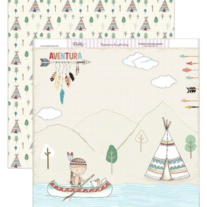 Papel Scrap 30x30 Indio · scp-215