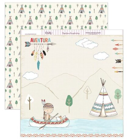 Papel Scrap 30x30 Indio · scp-215