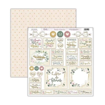 Papel Scrap 30x30 Recién Casados · SCP-503