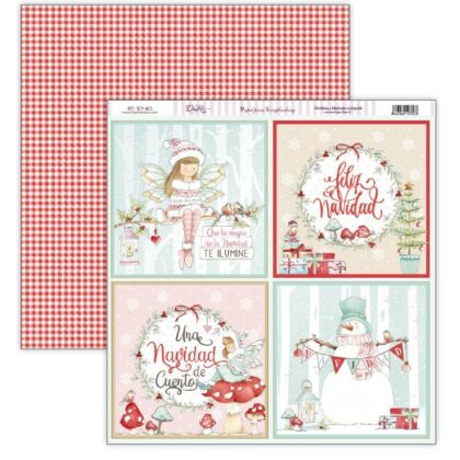 Papel Scrap 30x30 Una Navidad de Cuento