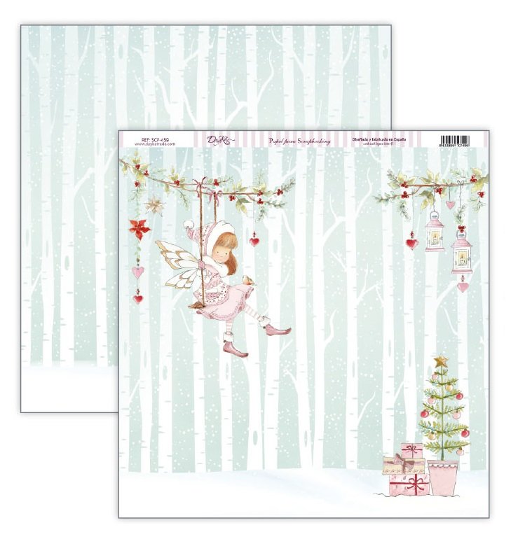 Papel Scrap 30x30 Una Navidad de Cuento