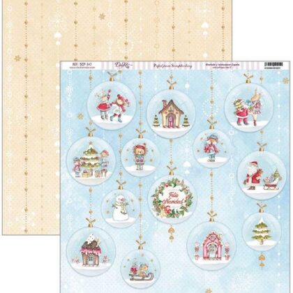Papel Scrap 30x30 Vive la Navidad