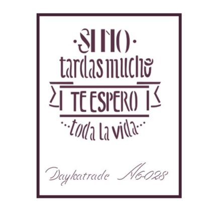 Plantilla Stencil A6 (14x10cm)