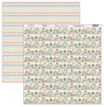 Papel Scrap 30x30 School · SCP-336