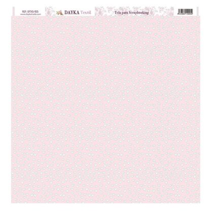 Tela Scrap Corazones Rosa