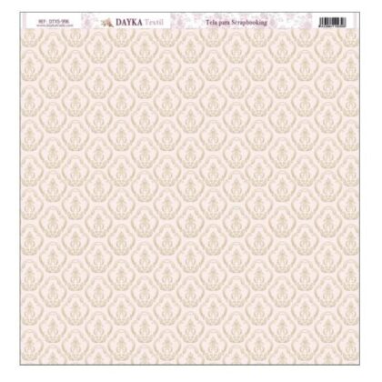 Tela Scrap Fondo Rosa y Beige